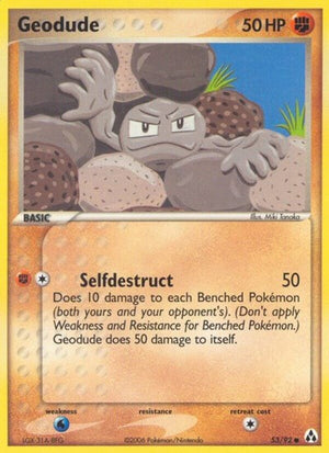 Pokemon TCG - EX Legend Maker - Geodude - 53/92