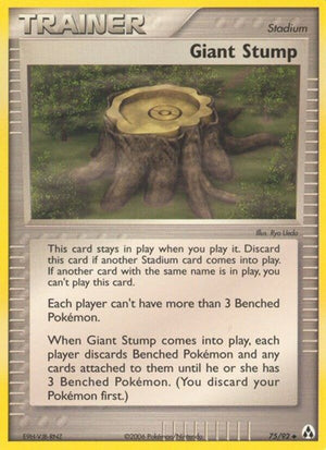 Pokemon TCG - EX Legend Maker - Giant Stump - 75/92 - Reverse Holofoil