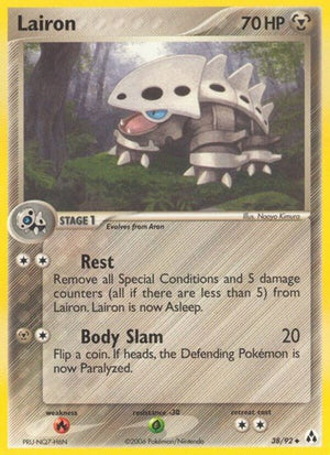 Pokemon TCG - EX Legend Maker - Lairon - 38/92 - Reverse Holofoil