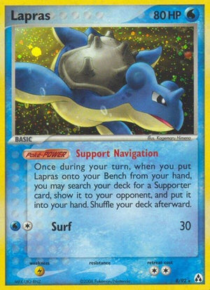 Pokemon TCG - EX Legend Maker - Lapras - 8/92 - Reverse Holofoil
