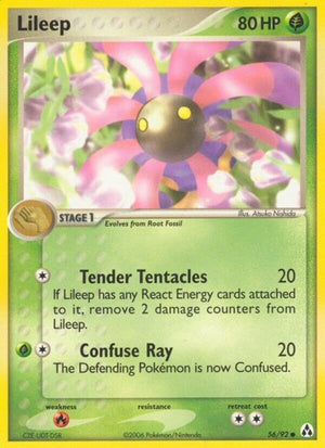Pokemon TCG - EX Legend Maker - Lileep - 56/92 - Reverse Holofoil