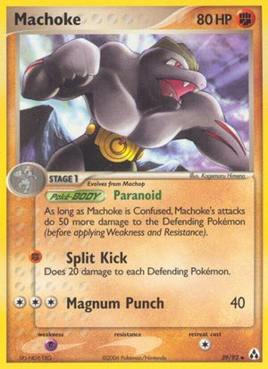 Pokemon TCG - EX Legend Maker - Machoke - 39/92 - Reverse Holofoil