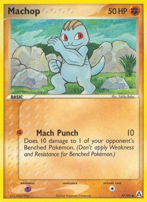 Pokemon TCG - EX Legend Maker - Machop - 57/92 - Reverse Holofoil