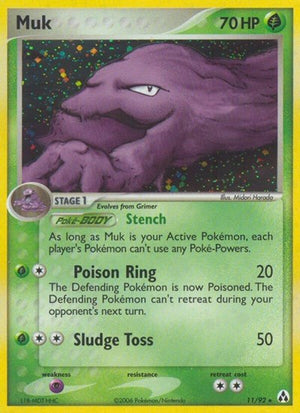 Pokemon TCG - EX Legend Maker - Muk - 11/92 - Holofoil