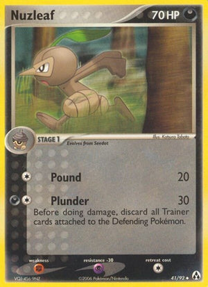 Pokemon TCG - EX Legend Maker - Nuzleaf - 41/92