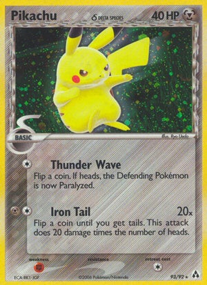 Pokemon TCG - EX Legend Maker - Pikachu - 93/92 - Holofoil