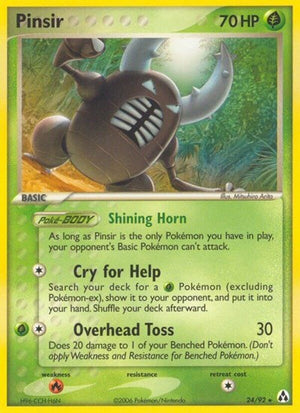 Pokemon TCG - EX Legend Maker - Pinsir - 24/92 - Reverse Holofoil