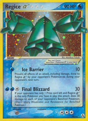 Pokemon TCG - EX Legend Maker - Regice Star - 90/92