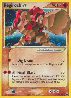 Pokemon TCG - EX Legend Maker - Regirock Star - 91/92 - Holofoil