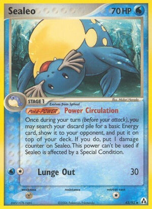 Pokemon TCG - EX Legend Maker - Sealeo - 43/92