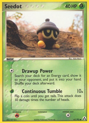 Pokemon TCG - EX Legend Maker - Seedot - 61/92