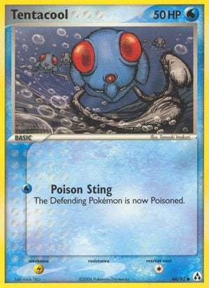 Pokemon TCG - EX Legend Maker - Tentacool - 66/92 - Reverse Holofoil