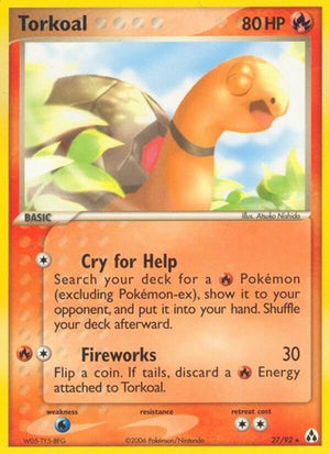Pokemon TCG - EX Legend Maker - Torkoal - 27/92