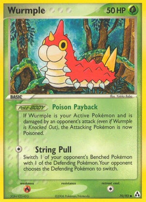 Pokemon TCG - EX Legend Maker - Wurmple - 70/92 - Reverse Holofoil