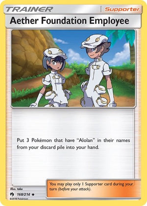 Pokemon TCG - SM - Lost Thunder - Aether Foundation Employee - 168/214