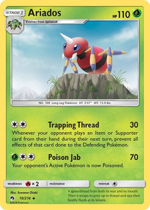 Pokemon TCG - SM - Lost Thunder - Ariados - 10/214 - Reverse Holofoil