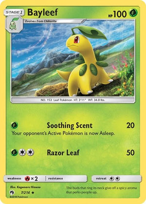 Pokemon TCG - SM - Lost Thunder - Bayleef - 7/214 - Reverse Holofoil