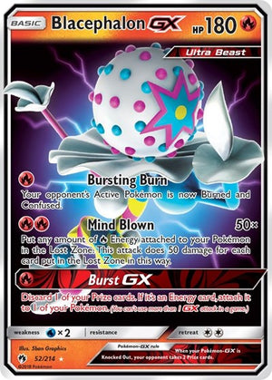 Pokemon TCG - SM - Lost Thunder - Blacephalon GX - 52/214 - Holofoil