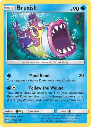 Pokemon TCG - SM - Lost Thunder - Bruxish - 70/214 - Reverse Holofoil