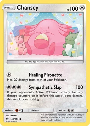 Pokemon TCG - SM - Lost Thunder - Chansey - 152/214