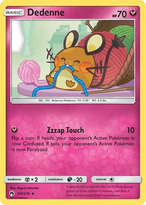 Pokemon TCG - SM - Lost Thunder - Dedenne - 142/214