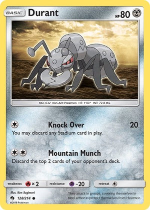 Pokemon TCG - SM - Lost Thunder - Durant - 128/214