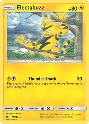 Pokemon TCG - SM - Lost Thunder - Electabuzz - 71/214