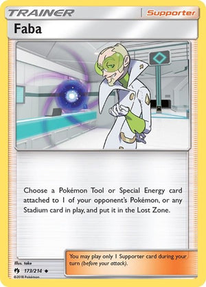 Pokemon TCG - SM - Lost Thunder - Faba - 173/214 - Reverse Holofoil