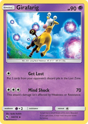 Pokemon TCG - SM - Lost Thunder - Girafarig - 94/214