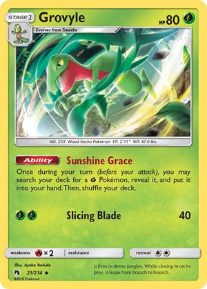 Pokemon TCG - SM - Lost Thunder - Grovyle - 21/214 - Reverse Holofoil