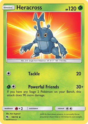 Pokemon TCG - SM - Lost Thunder - Heracross - 18/214 - Reverse Holofoil