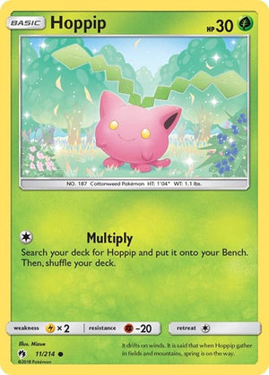 Pokemon TCG - SM - Lost Thunder - Hoppip - 11/214 - Reverse Holofoil