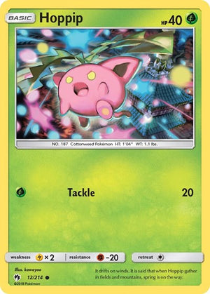Pokemon TCG - SM - Lost Thunder - Hoppip - 12/214