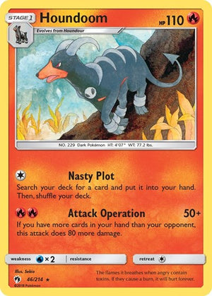 Pokemon TCG - SM - Lost Thunder - Houndoom - 46/214