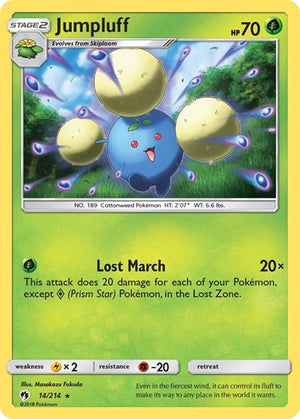 Pokemon TCG - SM - Lost Thunder - Jumpluff - 14/214 - Holofoil