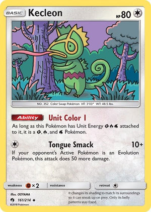 Pokemon TCG - SM - Lost Thunder - Kecleon - 161/214 - Reverse Holofoil