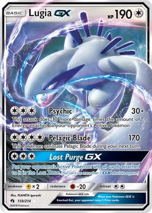 Pokemon TCG - SM - Lost Thunder - Lugia GX - 159/214 - Holofoil