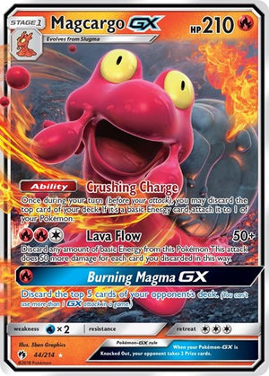 Pokemon TCG - SM - Lost Thunder - Magcargo GX - 44/214 - Holofoil
