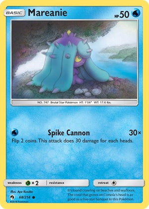 Pokemon TCG - SM - Lost Thunder - Mareanie - 68/214 - Reverse Holofoil