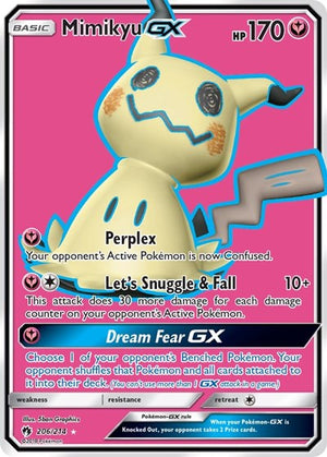 Pokemon TCG - SM - Lost Thunder - Mimikyu GX - 206/214 - Holofoil