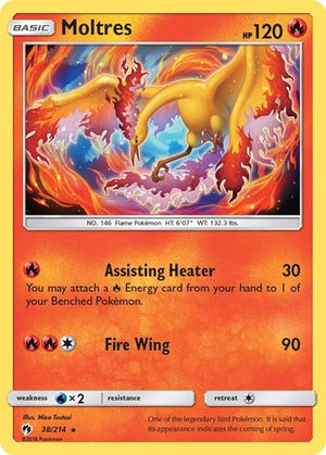 Pokemon TCG - SM - Lost Thunder - Moltres - 38/214