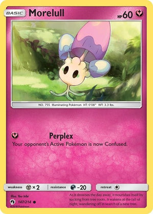 Pokemon TCG - SM - Lost Thunder - Morelull - 147/214 - Reverse Holofoil