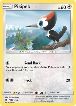Pokemon TCG - SM - Lost Thunder - Pikipek - 164/214 - Reverse Holofoil