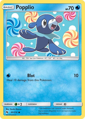 Pokemon TCG - SM - Lost Thunder - Popplio - 65/214