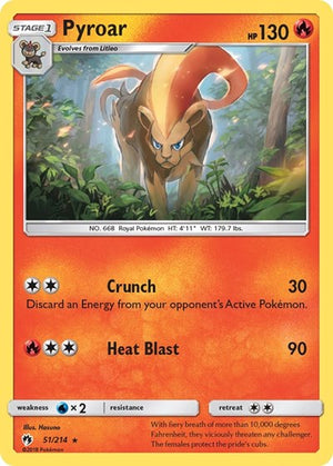 Pokemon TCG - SM - Lost Thunder - Pyroar - 51/214