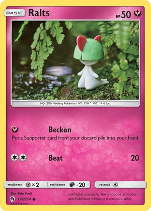 Pokemon TCG - SM - Lost Thunder - Ralts - 139/214