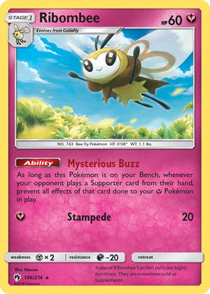 Pokemon TCG - SM - Lost Thunder - Ribombee - 146/214