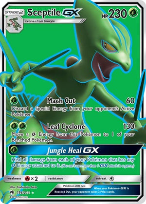 Pokemon TCG - SM - Lost Thunder - Sceptile GX - 196/214 - Holofoil