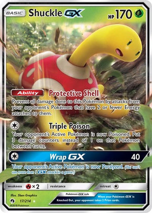 Pokemon TCG - SM - Lost Thunder - Shuckle GX - 17/214 - Holofoil