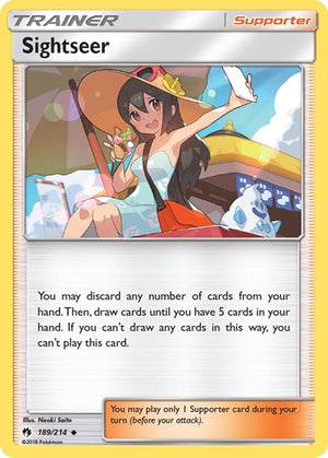 Pokemon TCG - SM - Lost Thunder - Sightseer - 189/214 - Reverse Holofoil